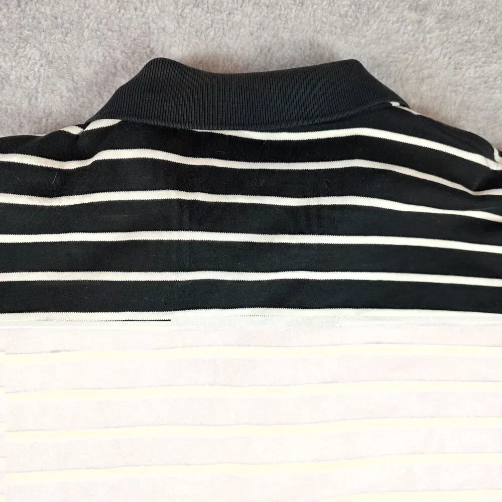 Polo Ralph Lauren Polo Shirt Men’s XL Classic Fit Black White Stripe Red Pony
